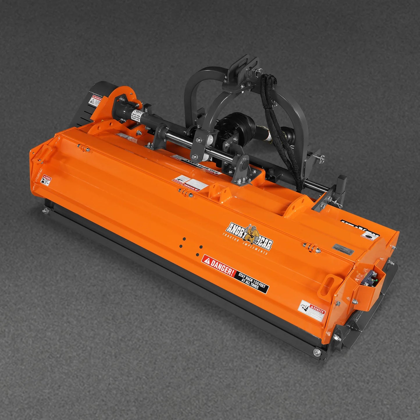 72" Heavy Duty PTO Flail Mower with Hydraulic Side Shift 3 Point 50-75 hp, KDK72H