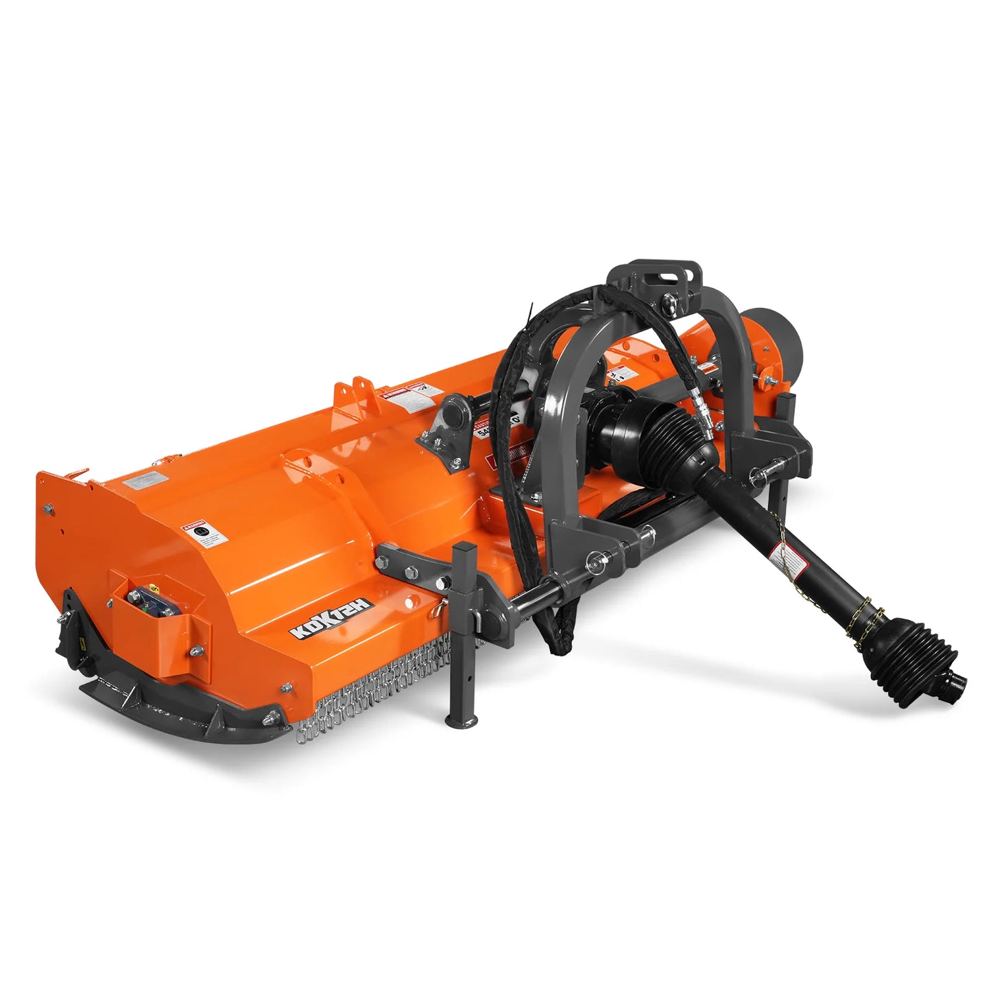 72" Heavy Duty PTO Flail Mower with Hydraulic Side Shift 3 Point 50-75 hp, KDK72H