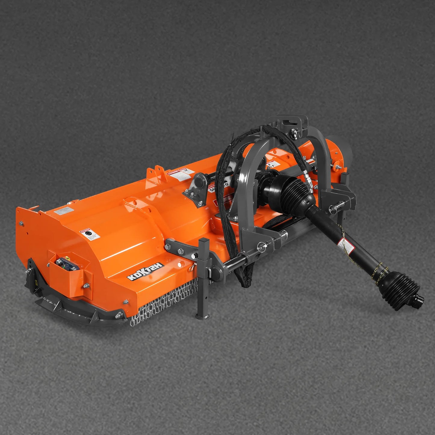 72" Heavy Duty PTO Flail Mower with Hydraulic Side Shift 3 Point 50-75 hp, KDK72H