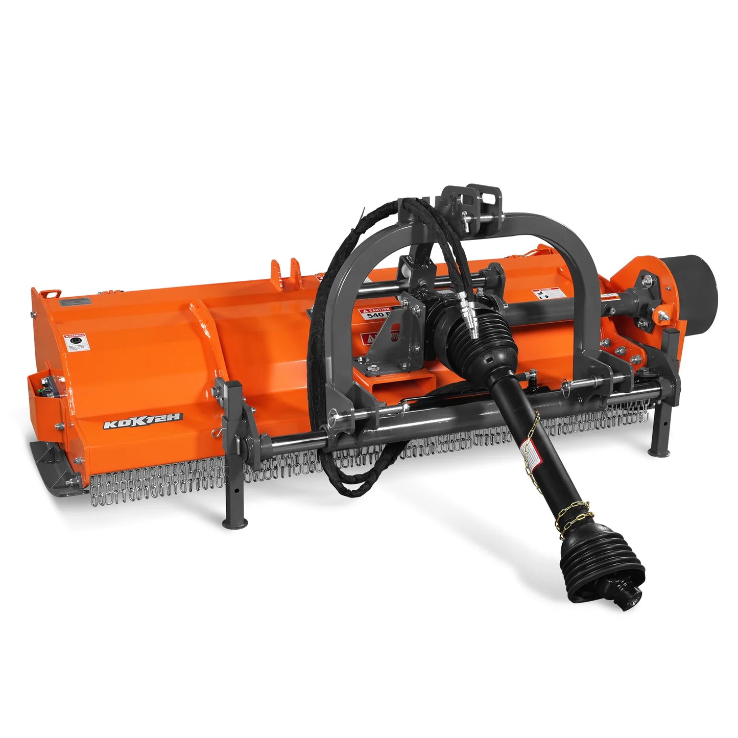 72" Heavy Duty PTO Flail Mower with Hydraulic Side Shift 3 Point 50-75 hp, KDK72H