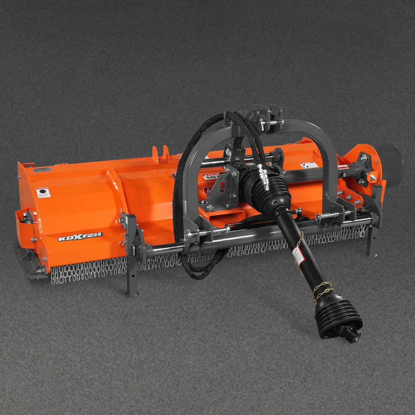 72" Heavy Duty PTO Flail Mower with Hydraulic Side Shift 3 Point 50-75 hp, KDK72H