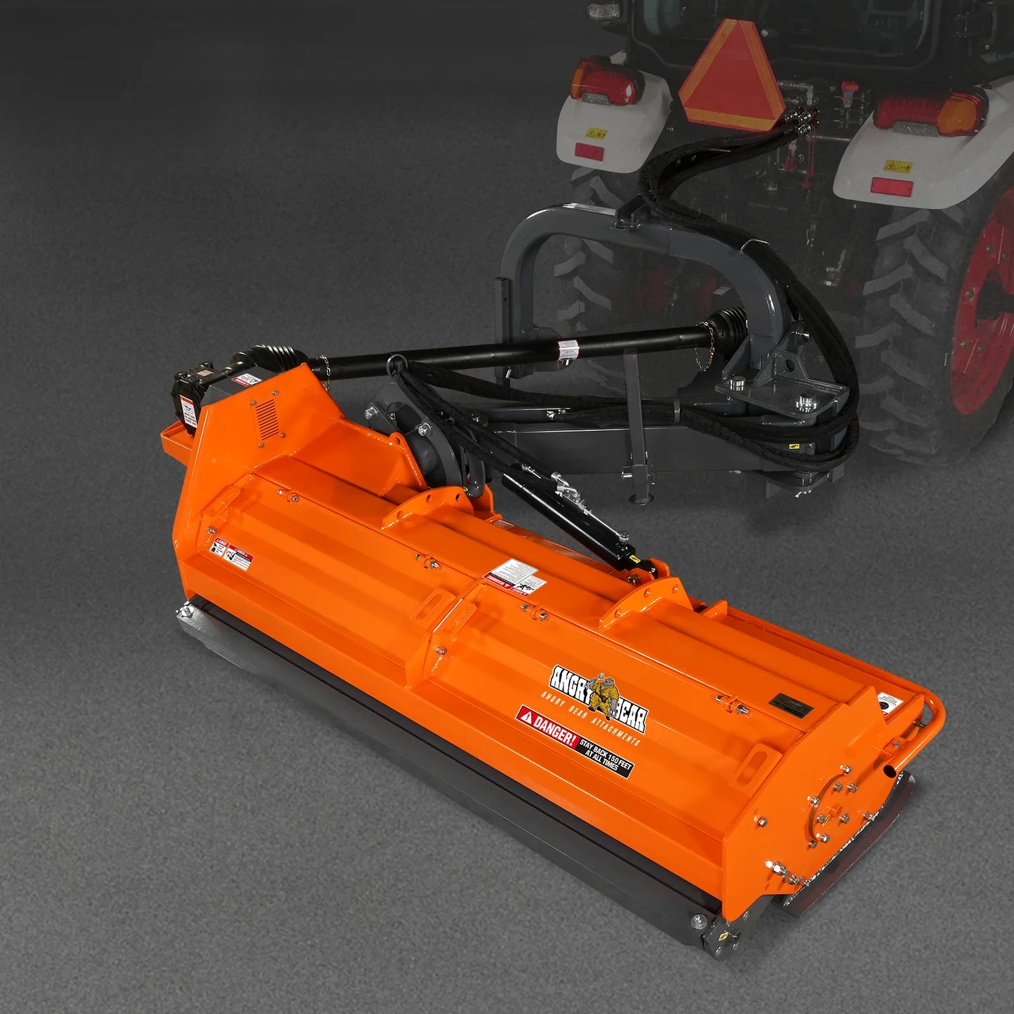 78" Heavy Duty 3 Point Offset Ditch Bank Verge Flail Mower Italy CMR Gearbox, 80-110HP, PTO Driven, VBM78