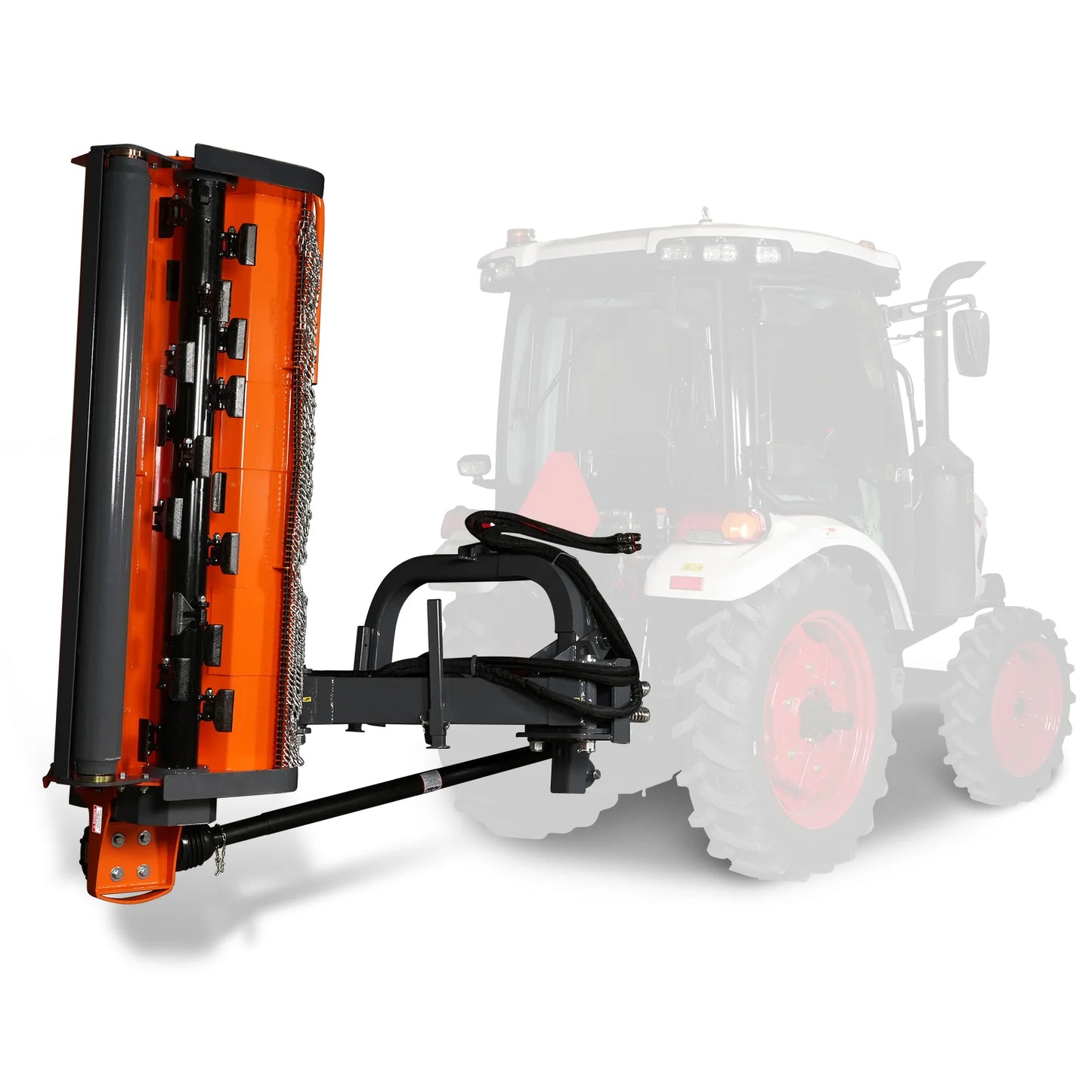 78" Heavy Duty 3 Point Offset Ditch Bank Verge Flail Mower Italy CMR Gearbox, 80-110HP, PTO Driven, VBM78