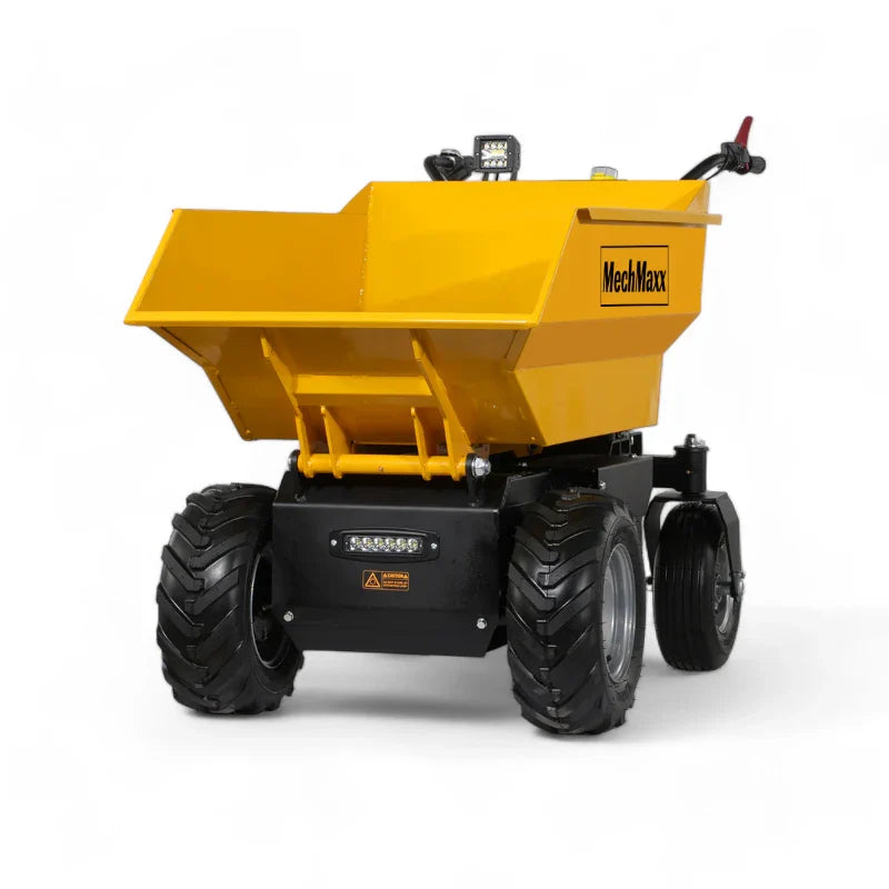 MechMaxx 1100 lb Capacity Battery Powered Hydraulic Tipping Dump Cart EH50
