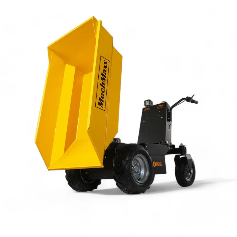 MechMaxx 1100 lb Capacity Battery Powered Hydraulic Tipping Dump Cart EH50