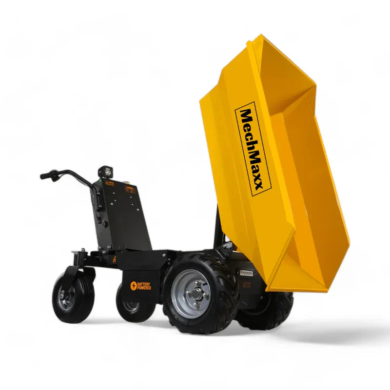 MechMaxx 1100 lb Capacity Battery Powered Hydraulic Tipping Dump Cart EH50