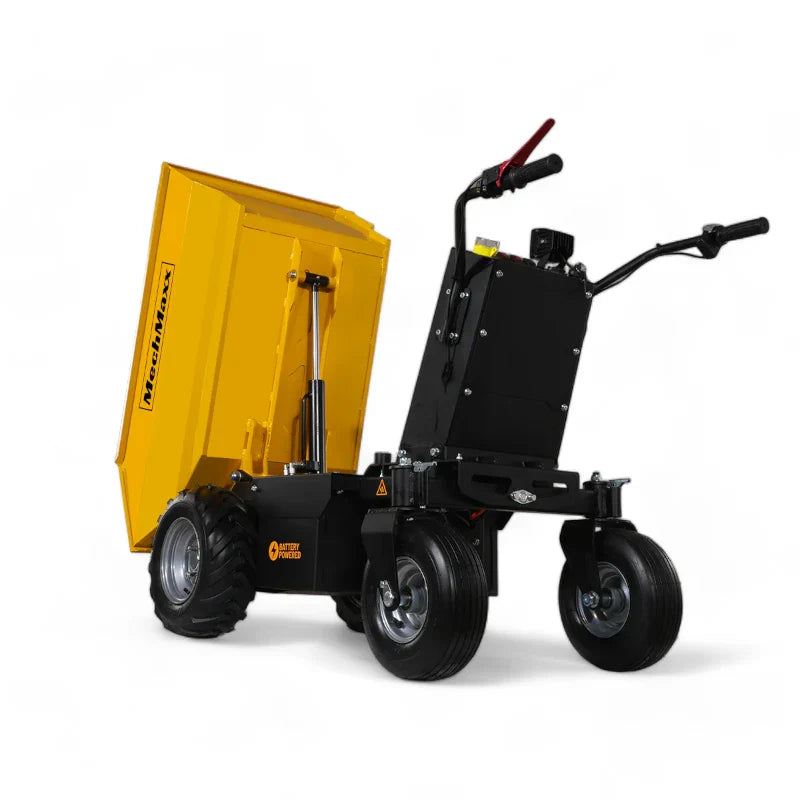 MechMaxx 1100 lb Capacity Battery Powered Hydraulic Tipping Dump Cart EH50