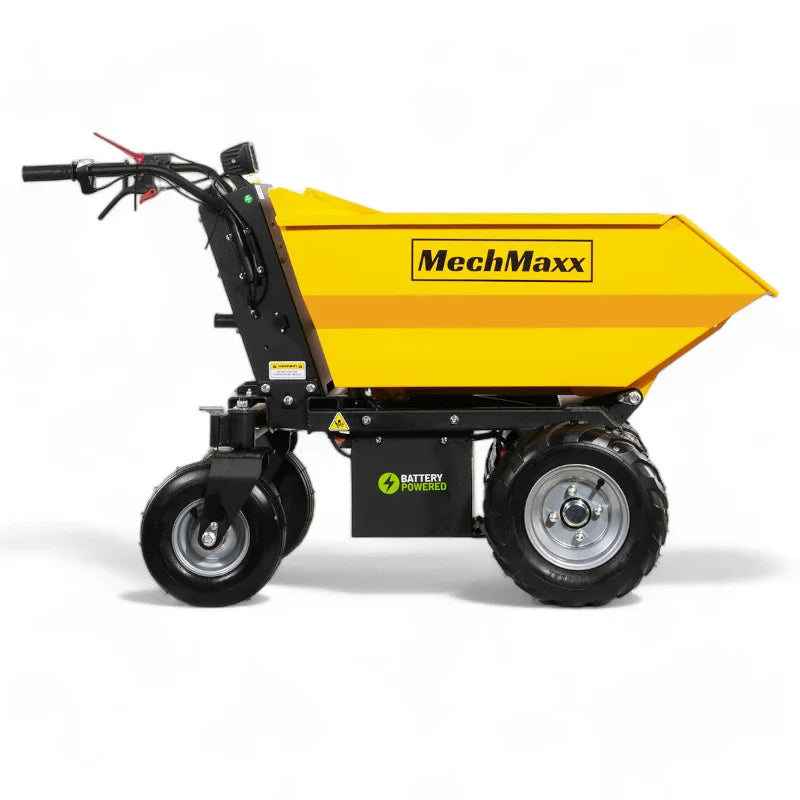 MechMaxx 1100Lbs Capacity Battery Powered Barrow Electric Mini Dumper E50