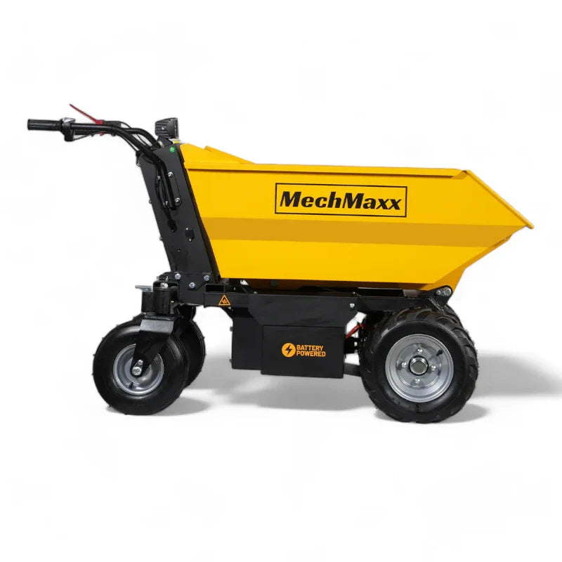 MechMaxx 1100 lb Capacity Battery Powered Hydraulic Tipping Dump Cart EH50