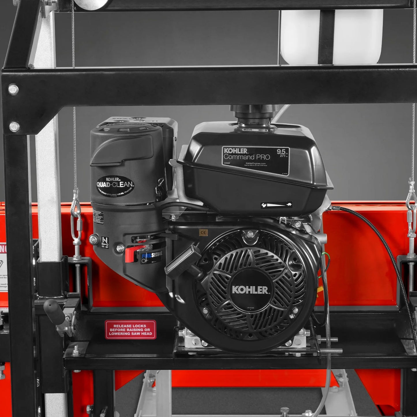 22" Portable Sawmill, KOHLER 9.5hp 277cc Gasoline Engine, 20" Board Width, 13' Track Length , SM-22