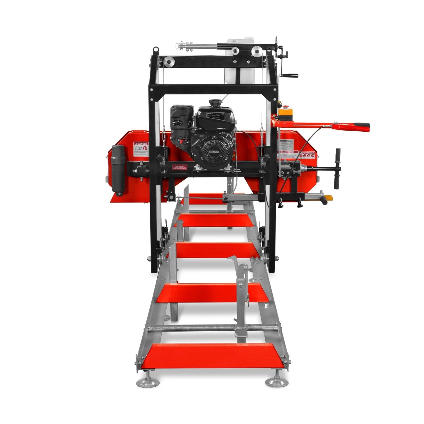 22" Portable Sawmill, KOHLER 9.5hp 277cc Gasoline Engine, 20" Board Width, 13' Track Length , SM-22