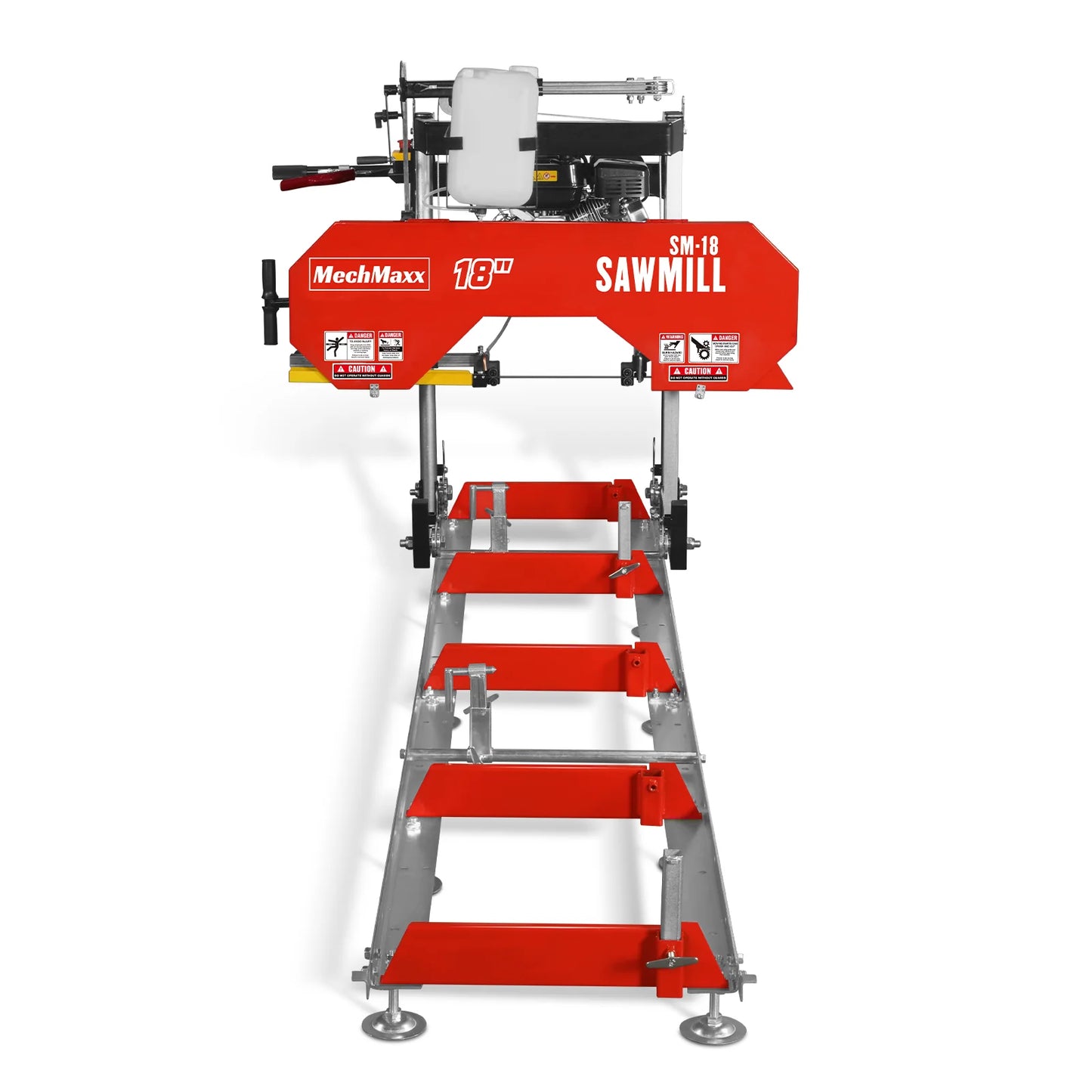 18" Portable Sawmill, 212cc 7HP Gasoline Engine, 15" Board  Width, 10' Track Length , SM-18