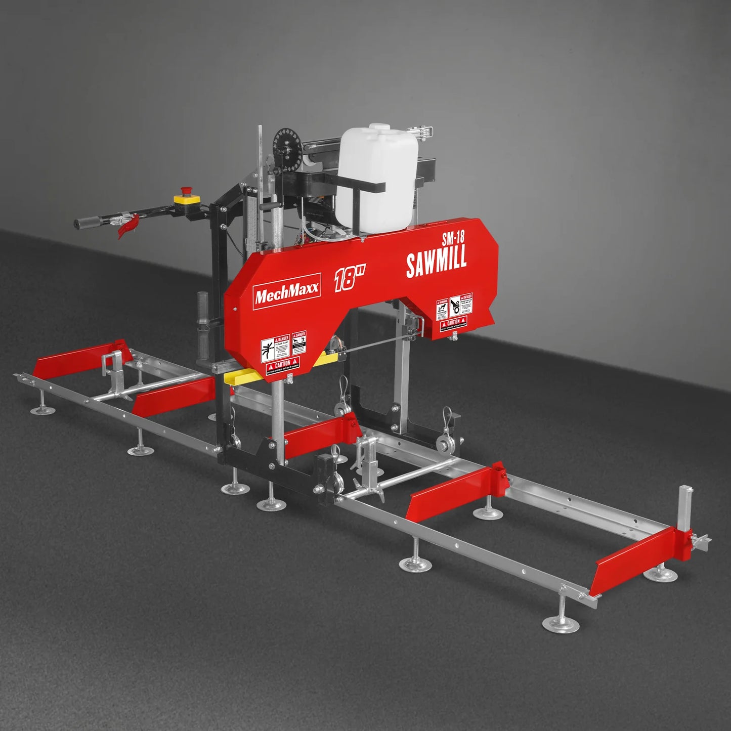 18" Portable Sawmill, 212cc 7HP Gasoline Engine, 15" Board  Width, 10' Track Length , SM-18