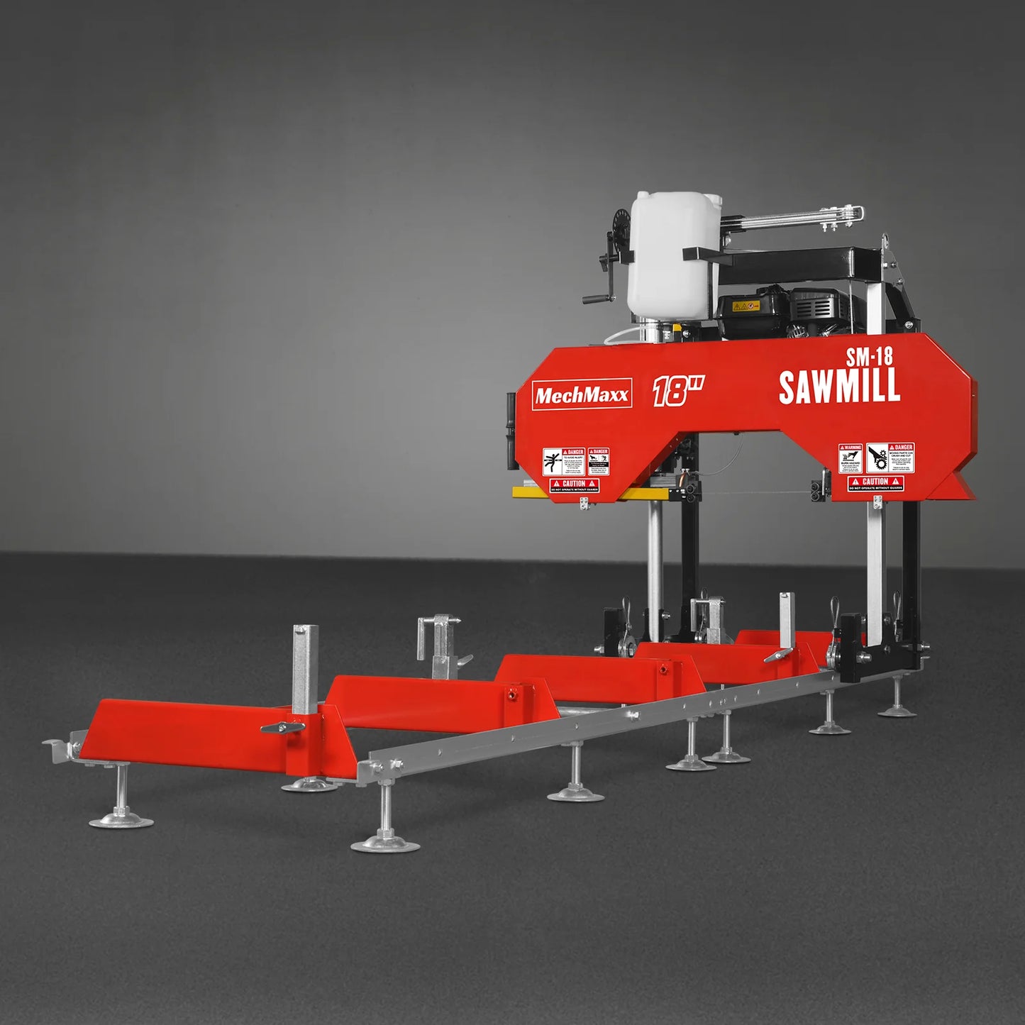 18" Portable Sawmill, 212cc 7HP Gasoline Engine, 15" Board  Width, 10' Track Length , SM-18