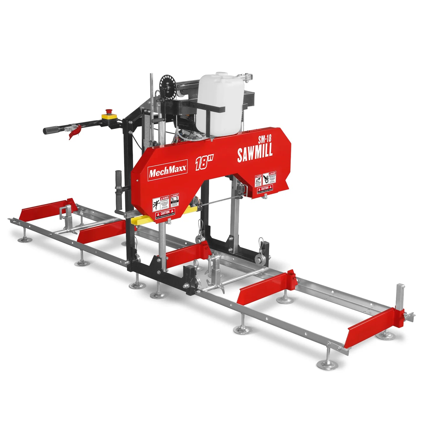 18" Portable Sawmill, 212cc 7HP Gasoline Engine, 15" Board  Width, 10' Track Length , SM-18