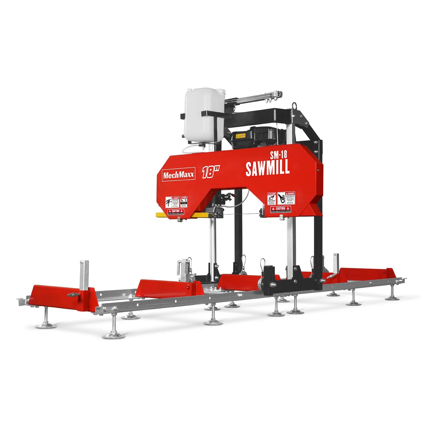 18" Portable Sawmill, 212cc 7HP Gasoline Engine, 15" Board  Width, 10' Track Length , SM-18