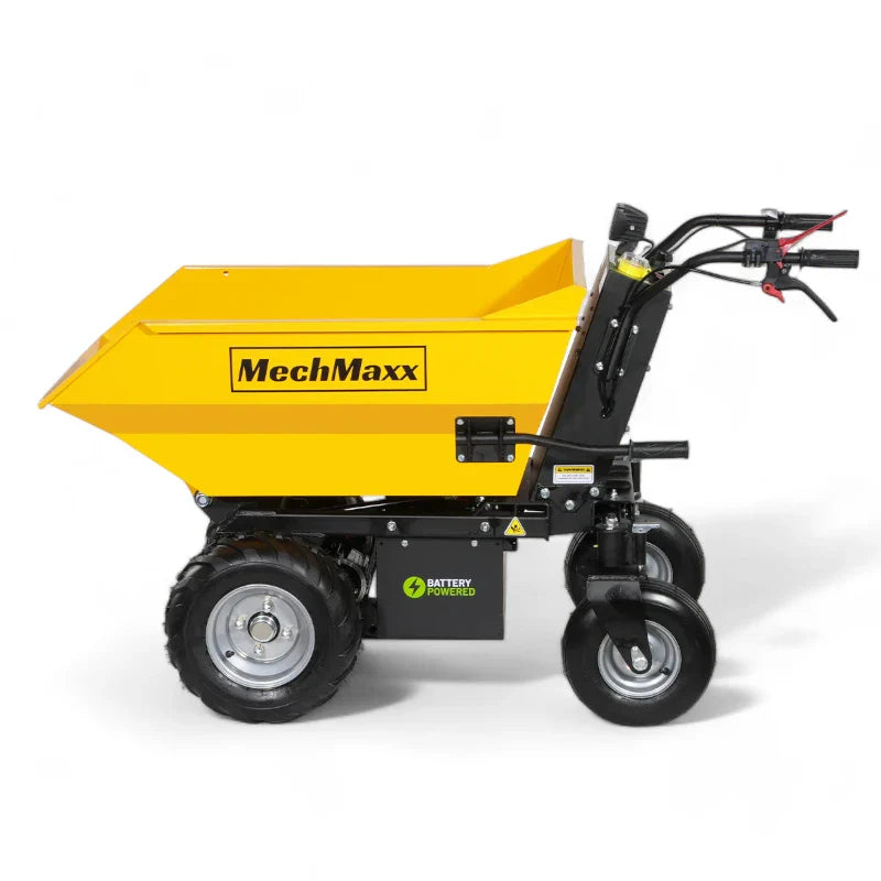 MechMaxx 1100Lbs Capacity Battery Powered Barrow Electric Mini Dumper E50