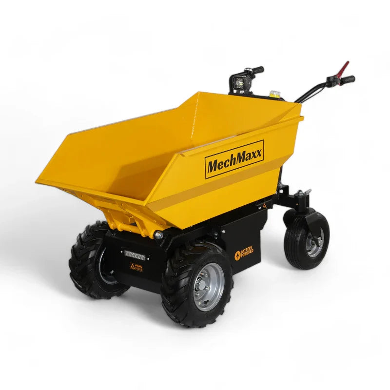 MechMaxx 1100 lb Capacity Battery Powered Hydraulic Tipping Dump Cart EH50