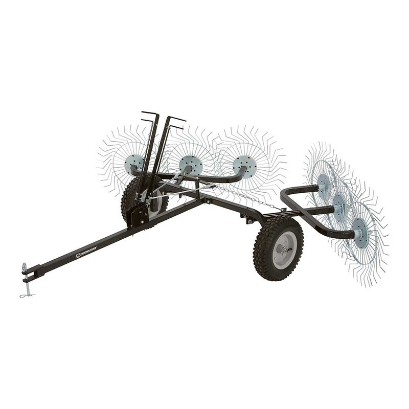 Strongway Acreage Rake - 60 In. 6 Tine Reels