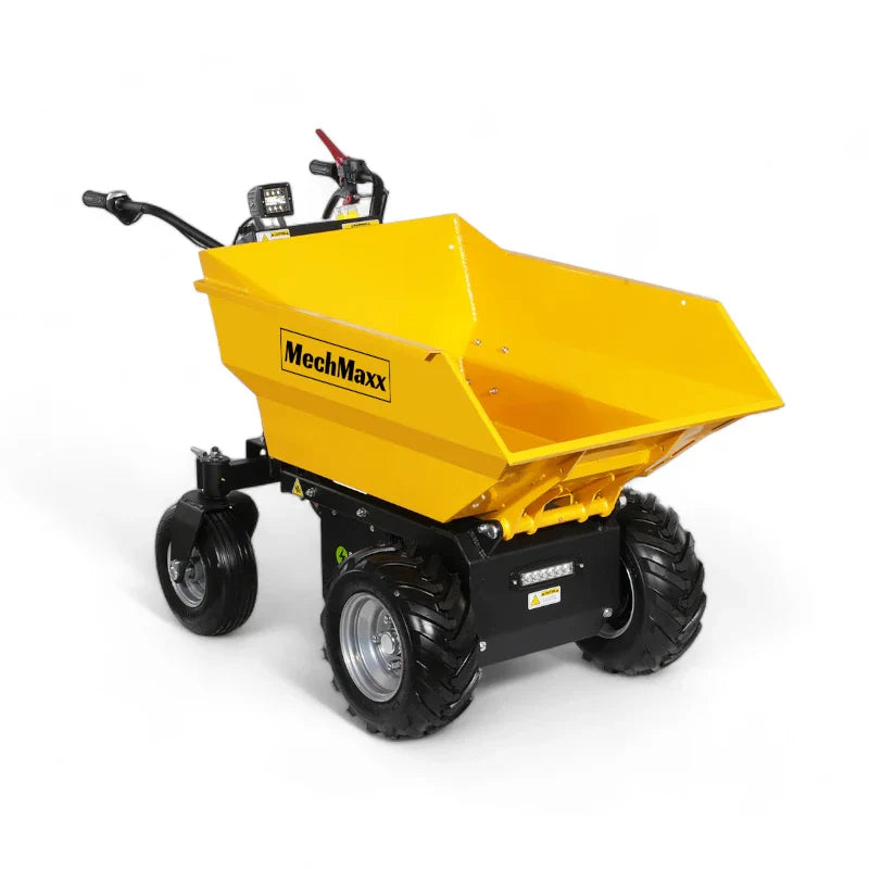 MechMaxx 1100Lbs Capacity Battery Powered Barrow Electric Mini Dumper E50