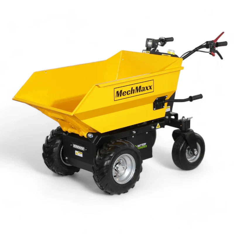 MechMaxx 1100Lbs Capacity Battery Powered Barrow Electric Mini Dumper E50