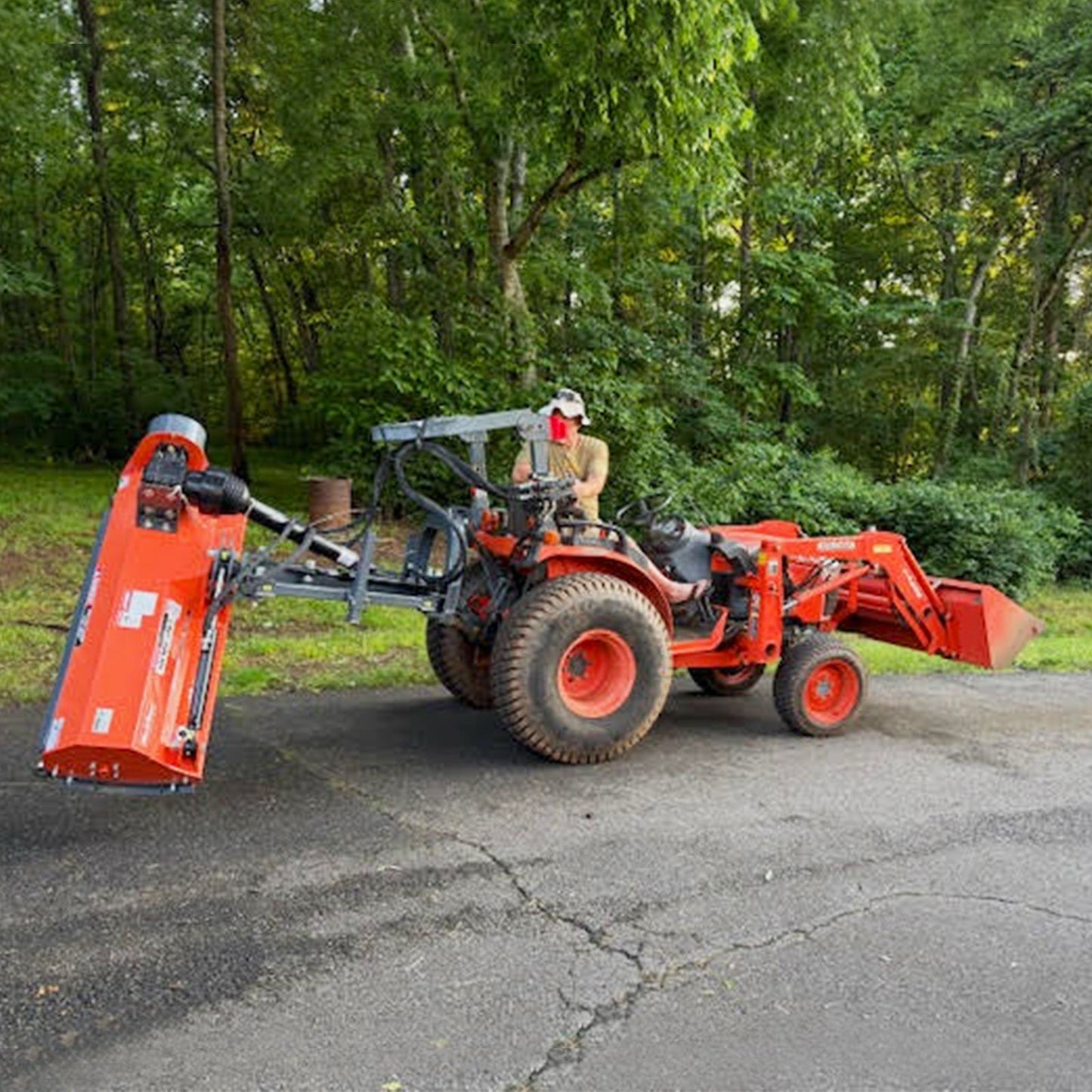 48" Standard 3 Point Offset Flail Ditch Bank Mower, 25-50HP, VAM48