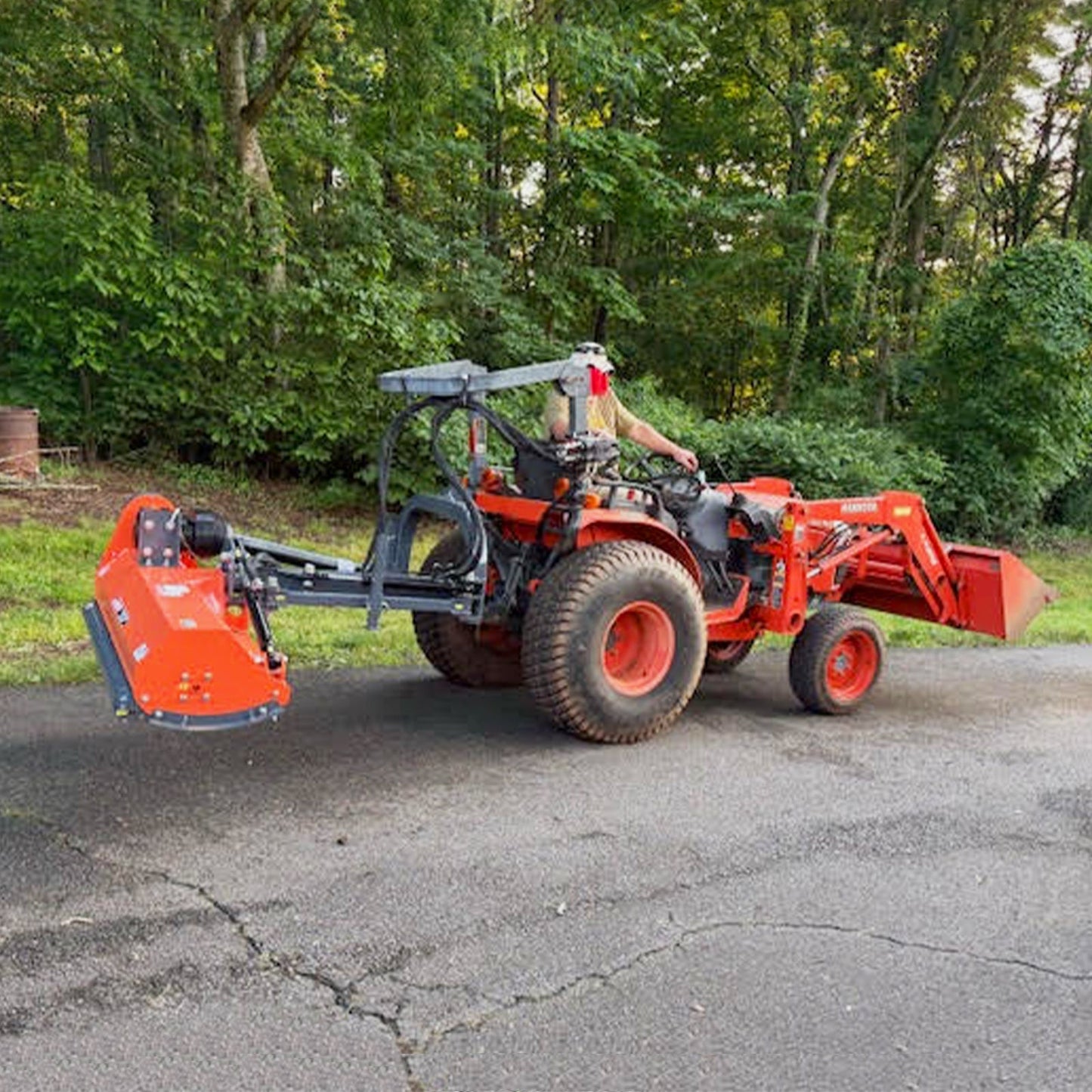 48" Standard 3 Point Offset Flail Ditch Bank Mower, 25-50HP, VAM48