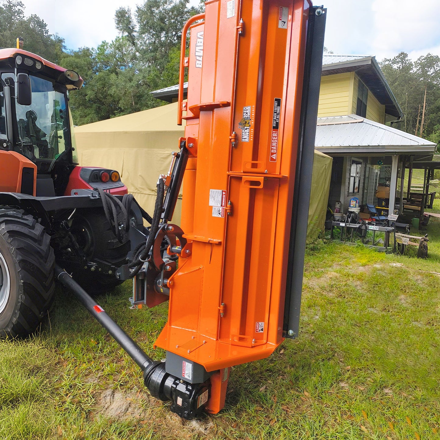 78" Heavy Duty 3 Point Offset Ditch Bank Verge Flail Mower Italy CMR Gearbox, 80-110HP, PTO Driven, VBM78