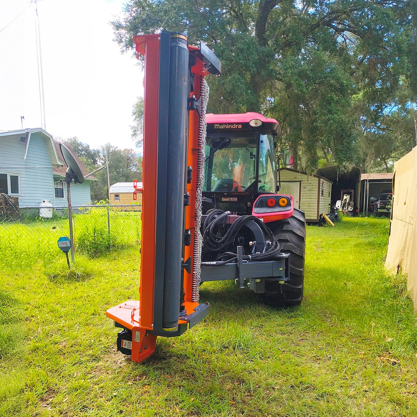 78" Heavy Duty 3 Point Offset Ditch Bank Verge Flail Mower Italy CMR Gearbox, 80-110HP, PTO Driven, VBM78